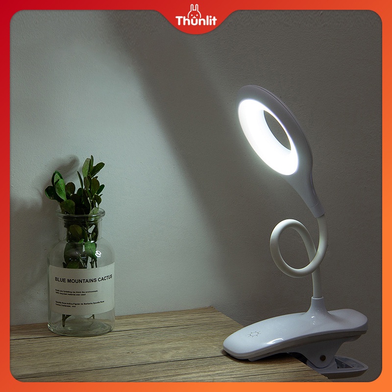 Đèn ngủ kẹp giường Thunlit siêu sáng sạc usb 1200mah có 3 chế độ sáng