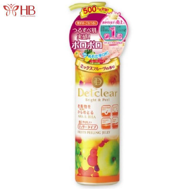 Gel tẩy tế bào chết Detclear Bright and Peel 180ml Nhật Bản | BigBuy360 - bigbuy360.vn