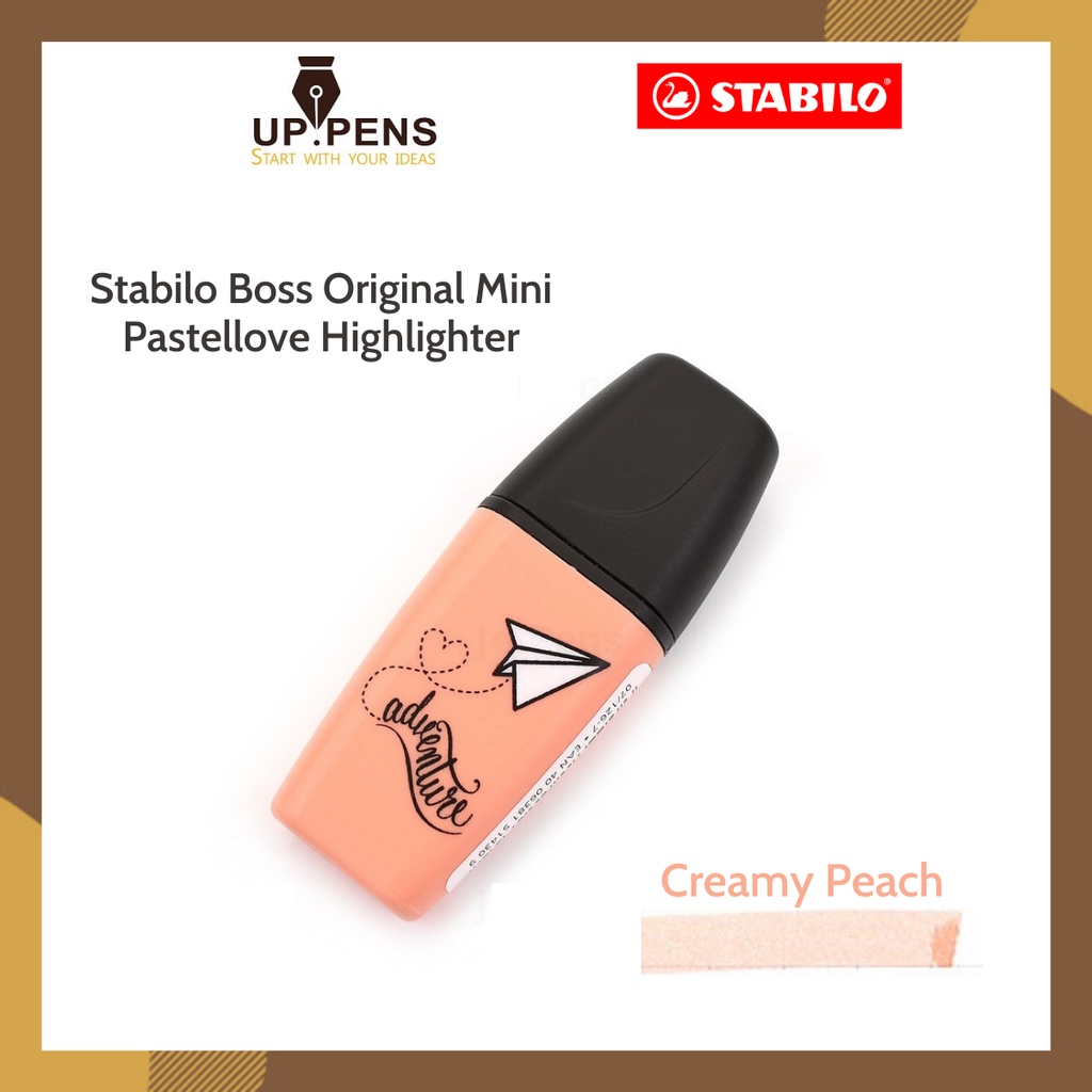 Bút dạ quang Stabilo Boss Original Mini Pastellove Highlighter - Màu cam pastel (Creamy Peach)