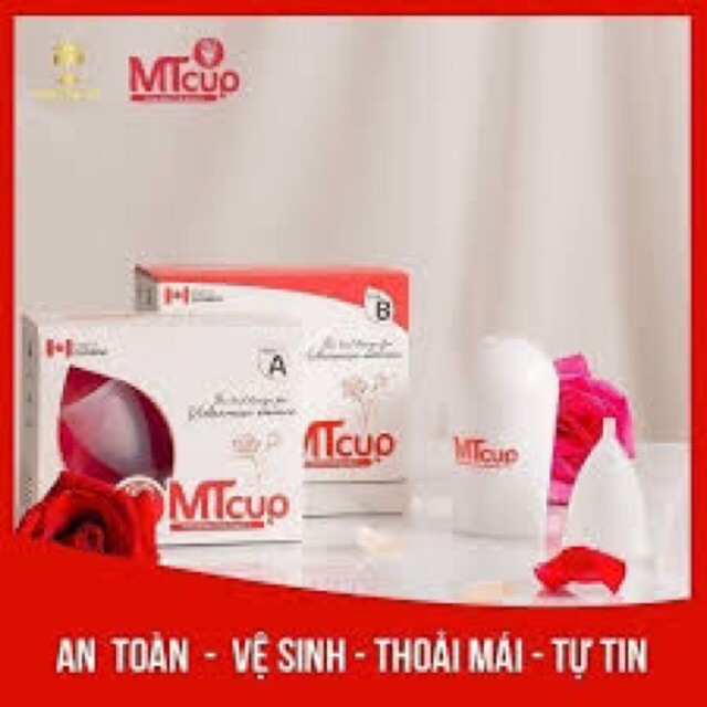 Cốc nguyệt san MTcup nhập khẩu chính hãng từ Canada ( tặng kèm quà)