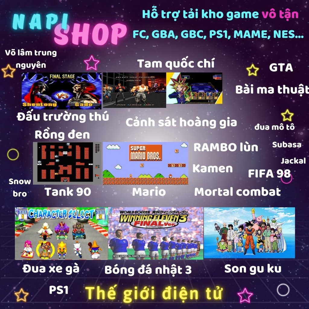 Thẻ nhớ 32G 64G cho game stick có sẵn full 3500 10000 trò chơi