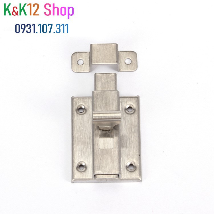 [ Độc quyền] Chốt khóa cửa, then cửa bằng thép không gỉ K09, Loại 2 inch, 3 inch, 4 inch.