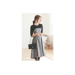 Đầm xoè midi Cati dáng mullet