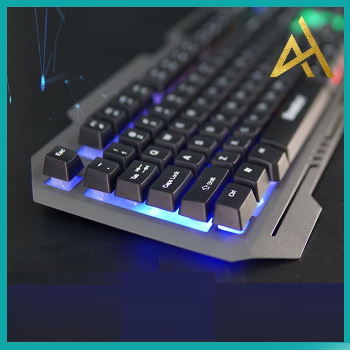 Bàn Phím Gaming Chính Hãng Đèn LED 7 Màu BOSSTON K803 Chuyên Game Bàn phím Giả Cơ Máy Vi Tính PC Laptop Keyboard Có Dây