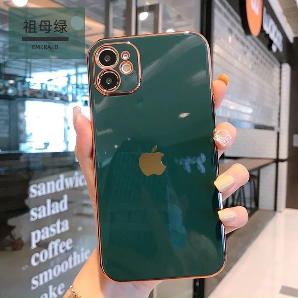 Ốp lưng iphone dẻo xi viền vuông cho 6plus/6s plus/7/7plus/8/8plus/x/xs/xs max/11/11 promax/12/12pro max