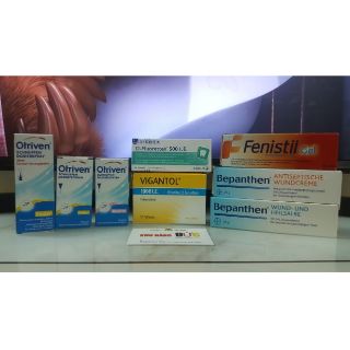 (Bill Đức ảnh sau) Combo mỹ phẩm dành cho bé từ Đức(Bepanthen, Fenistil, D3, Antifungol)