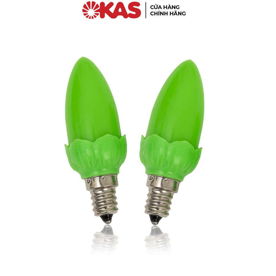 Bóng đèn trang trí 4 màu LED nụ sen OKAS NS - Giá 2 chiếc