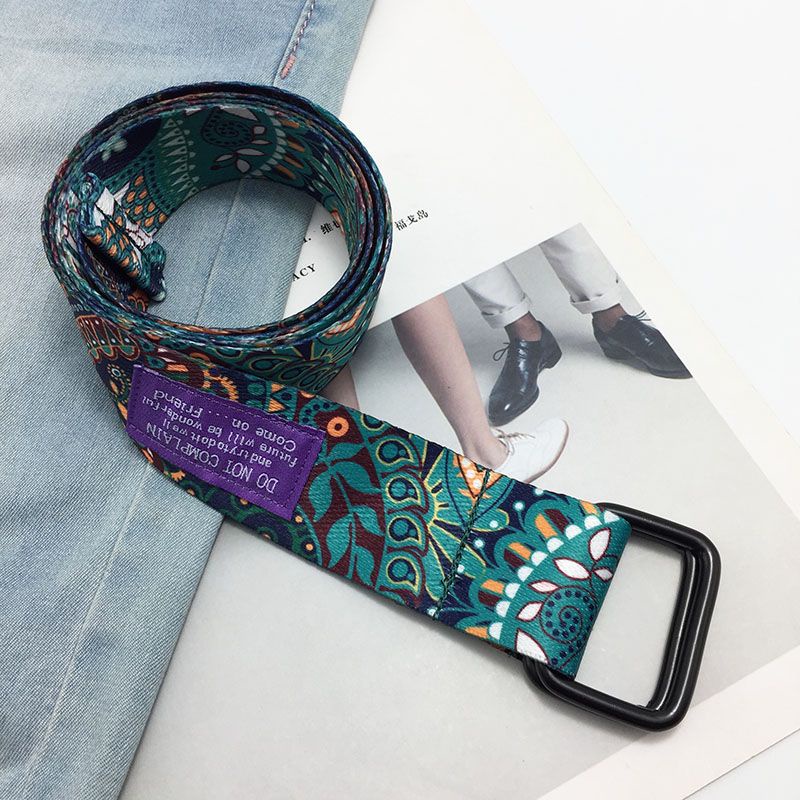 Thắt Lưng Vải canvas Hai Lớp Thời Trang Trẻ Trung Mùa Hè Cho Nam Nữ