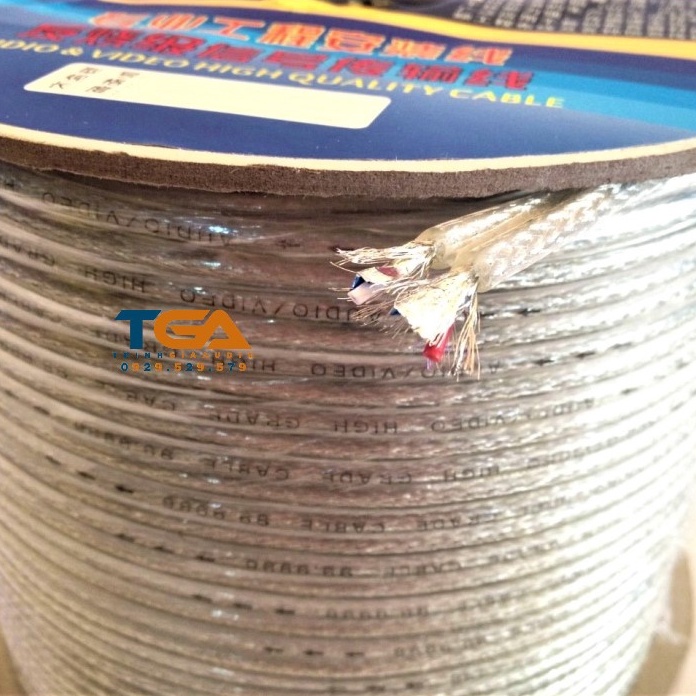 Dây tín hiệu AV đôi  đồng phủ kẽm chống OXY hóa. Báo giá 1M.