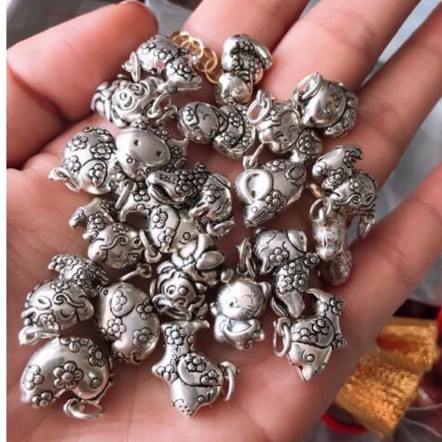 Sỉ 12 con giáp sơn đen chuẩn bạc ta