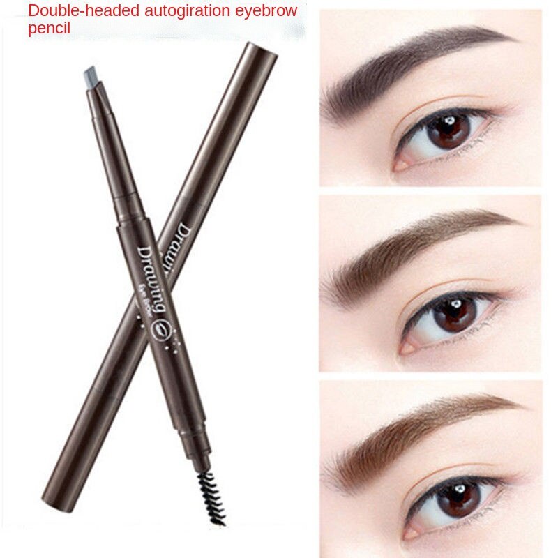 Chì kẻ mày hai đầu chống bám mồ hôi và nước không lem thiết kế đầu xoay tự động đa năng