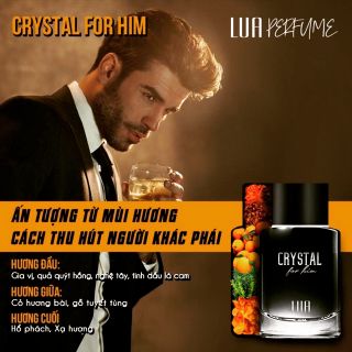 Nước hoa nam lua crystal for him 60ml