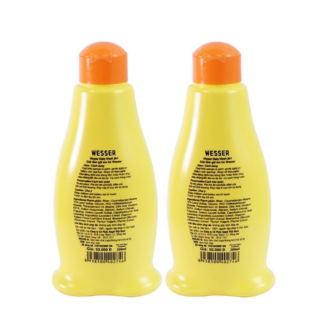 Tắm gội Wesser 200ml