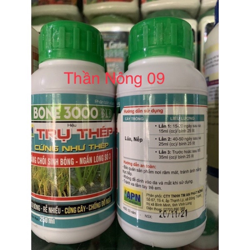 Trụ thép 3000ppm giúp cứng cây ra rể 250ml