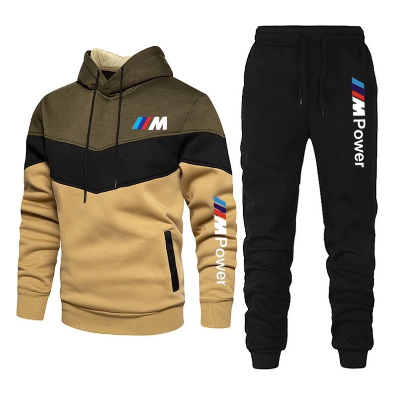 BMW Set Đồ Thể Thao Áo Hoodie Kèm Quần Dài Thoáng Khí Thời Trang Cho Nam
