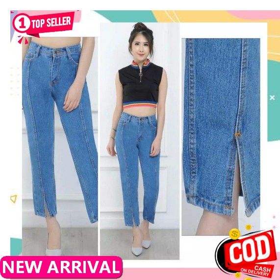 LEVIS Qia Kullot Quần Jeans Bo Gấu Lưng Thun Co Giãn Đơn Giản Hàng Ngày Cho Bé Trai Và Bé Gái Tuổi Teen