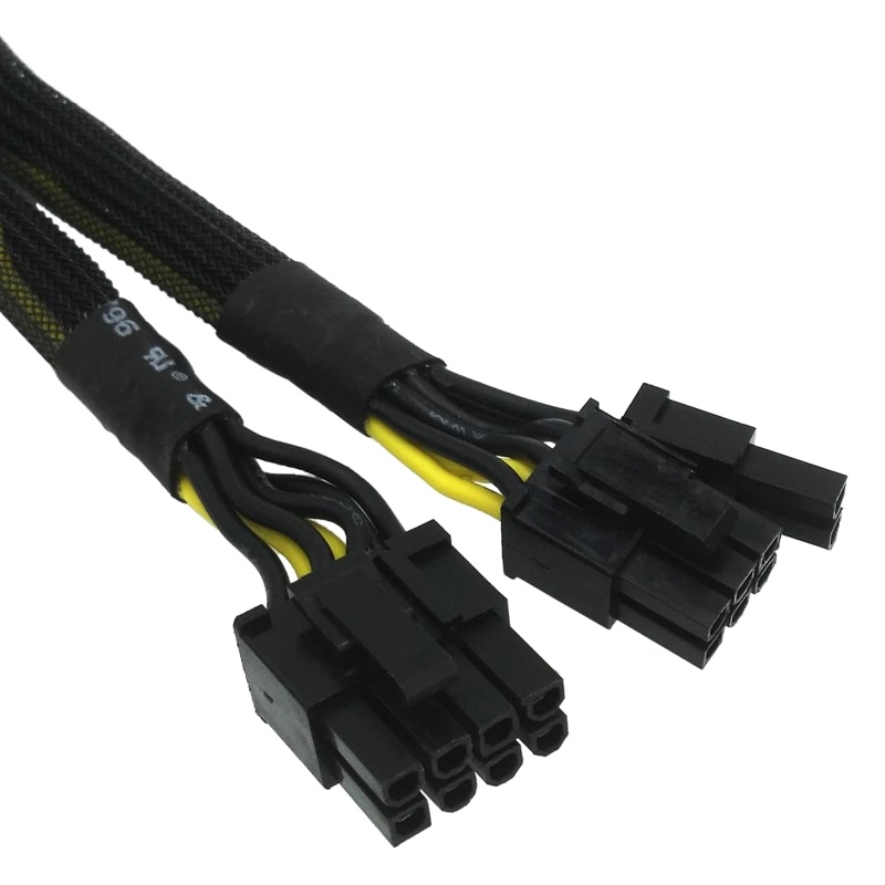 Thẻ Đồ Họa PCIE PCI 6P Sang 6 + 2P 6Pin Sang Cáp Nguồn 8Pin 1 Cái