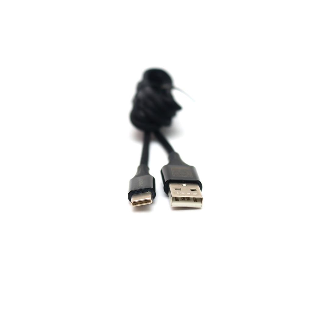 Cáp Pisen USB Type-C Braided 1.2m, giao màu ngẫu nhiên - Hàng chính hãng