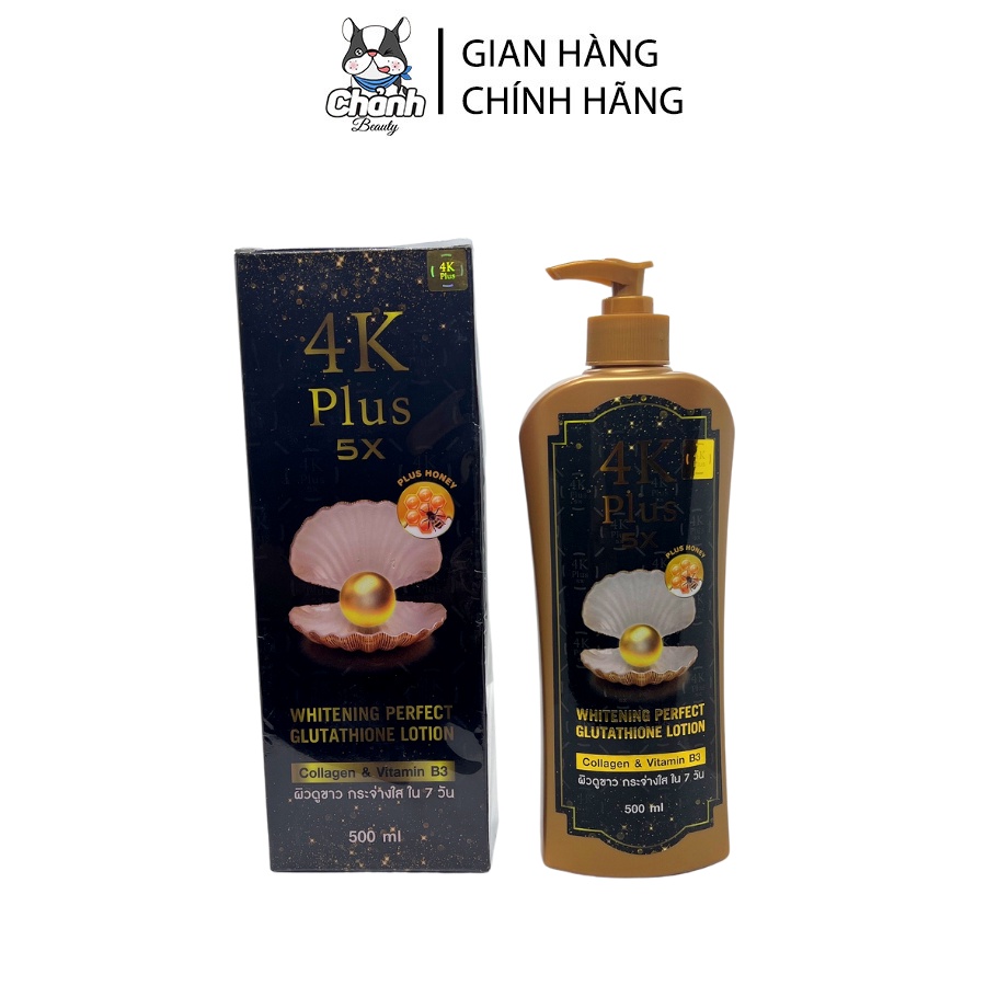 Sữa dưỡng thể 4K Plus 5X Whitening Perfect Glutathione Lotion Thái Lan