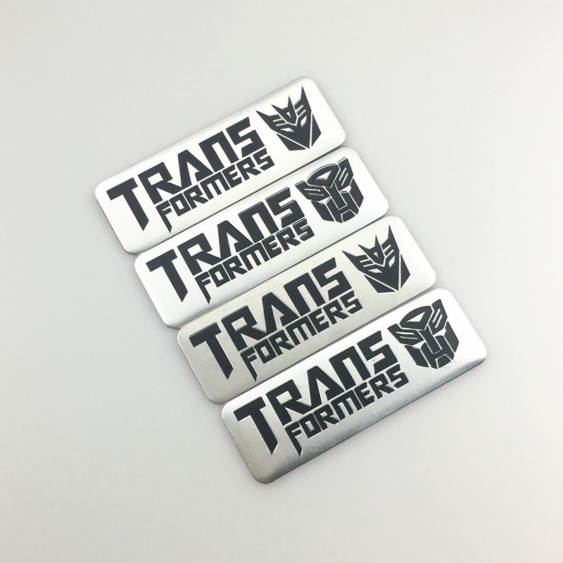 [Mã LIFEAUMAY giảm 10% tối đa 30k đơn 150k] Tem nhôm dán xe Transformer nhiều kích thước cực chất