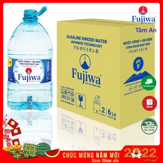 [Chỉ giao HCM] Nước uống ion kiềm Fujiwa Bình 6 lít  (2 Bình/Thùng)