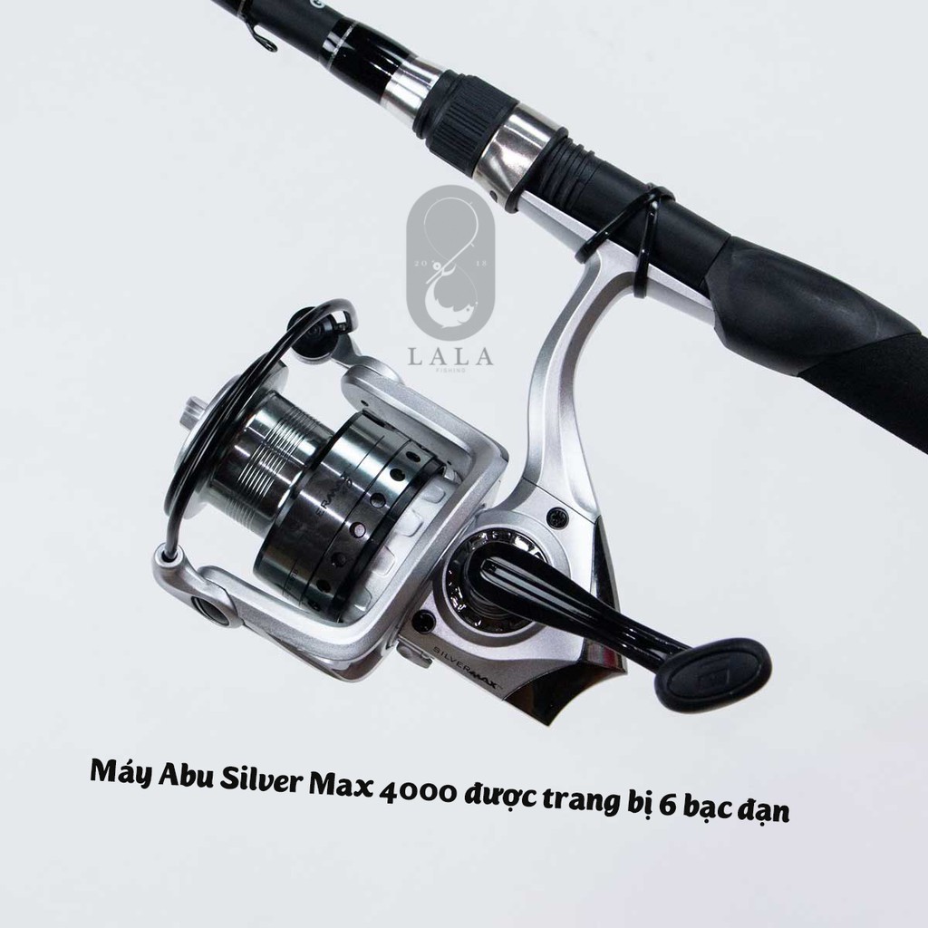 Combo cần đứng câu cá Abu Garcia Silver Max 2m1 + máy Abu Silver Max 4000 SMAXSP40/SP702MH COMBO