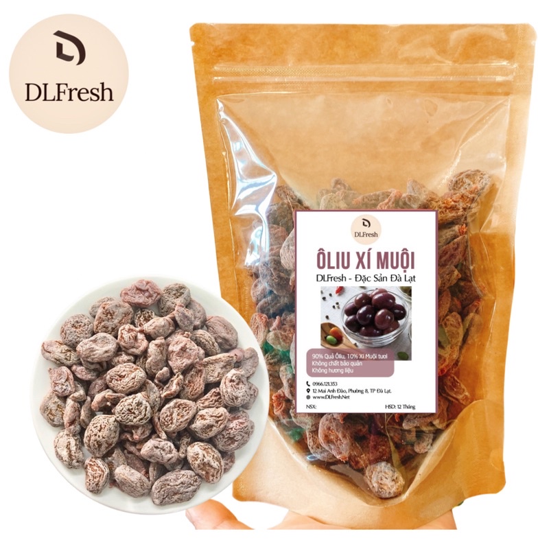 Ôliu Xí Muội DLFresh Xí Muội Không Hạt Đặc Biệt Túi 500gr