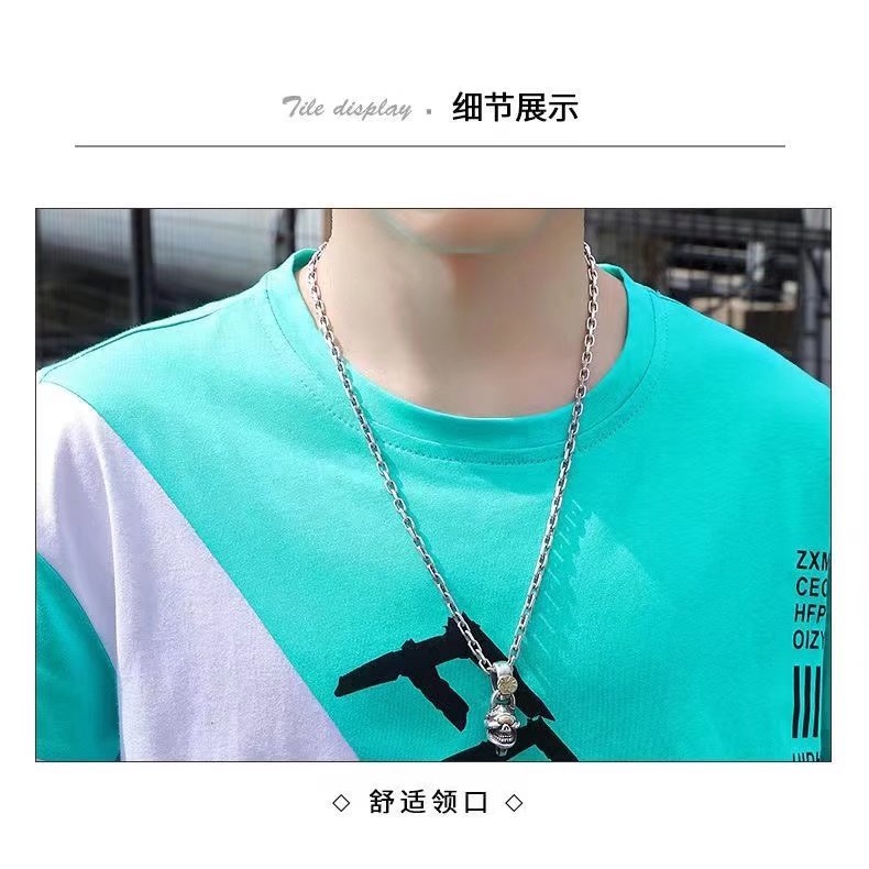 Áo Thun Tay Ngắn Cổ Tròn Oversize M-4XL Dành Cho Nam W04