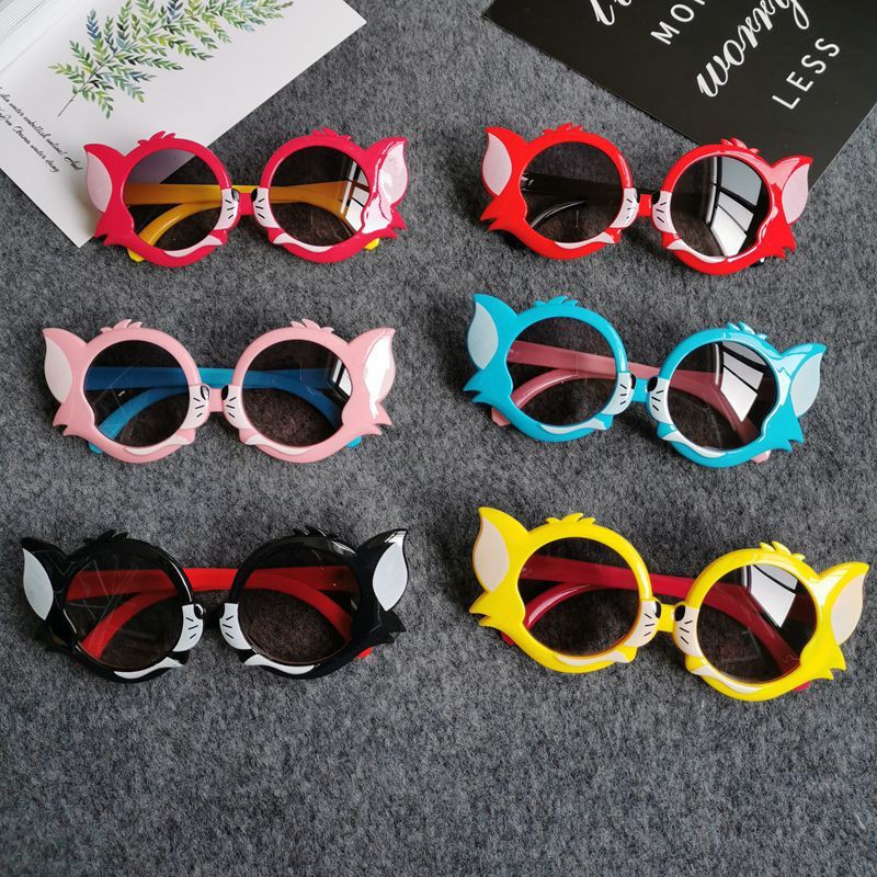 Kính Mát Gọng Nhựa Hình Mèo Tom Ngộ Nghĩnh Cho Bé