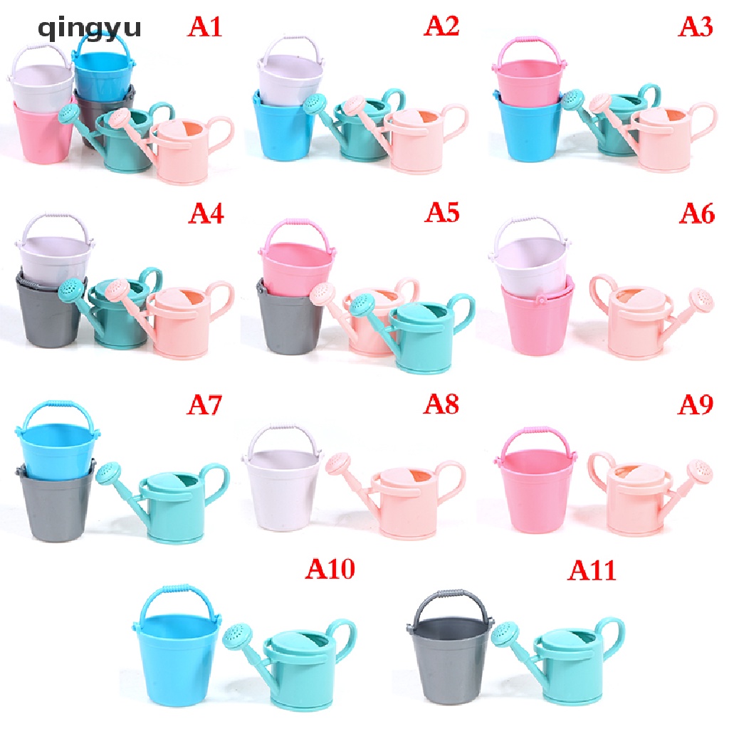 Set 2 Bình Tưới Nước Mini Tỉ Lệ 1 / 12 Cho Nhà Búp Bê