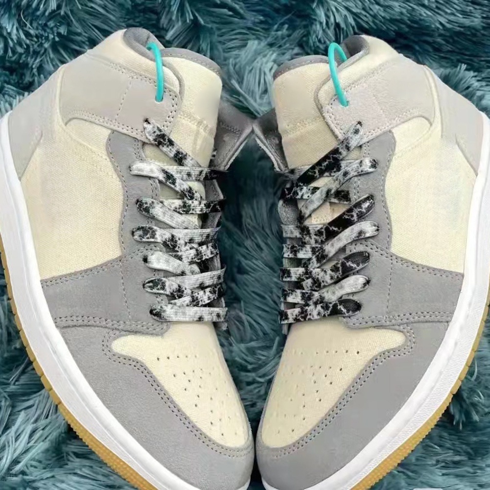 Dây Giày Dẹt Co Giãn Màu Gradient Cầu Vồng