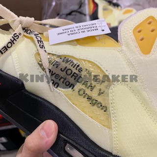 Giày Air Jordan 5 x Off-White " Sail" (Best Quality)