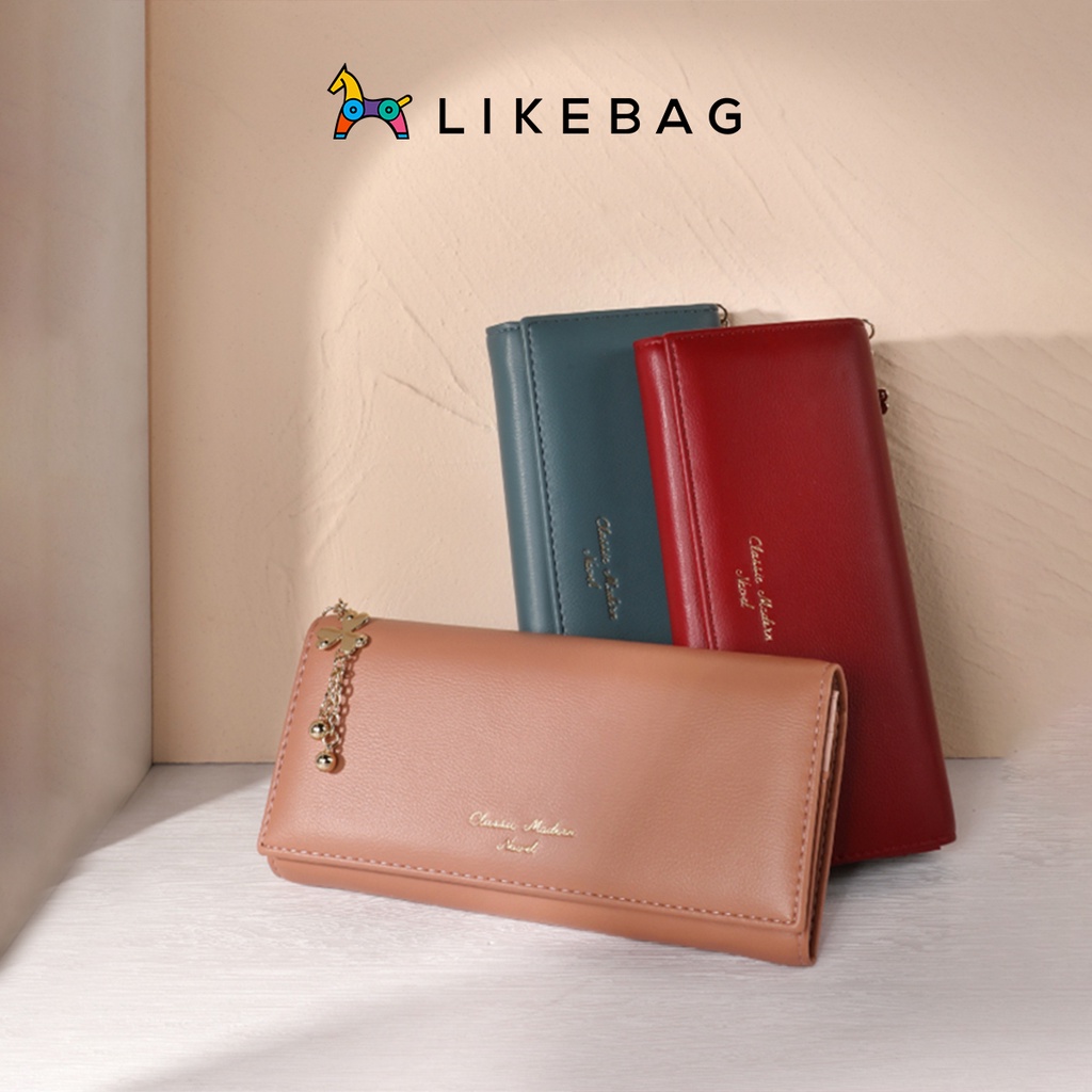 Ví nữ cầm tay dáng dài LIKEBAG cao cấp chính hãng T8806-134 - LIBAGI
