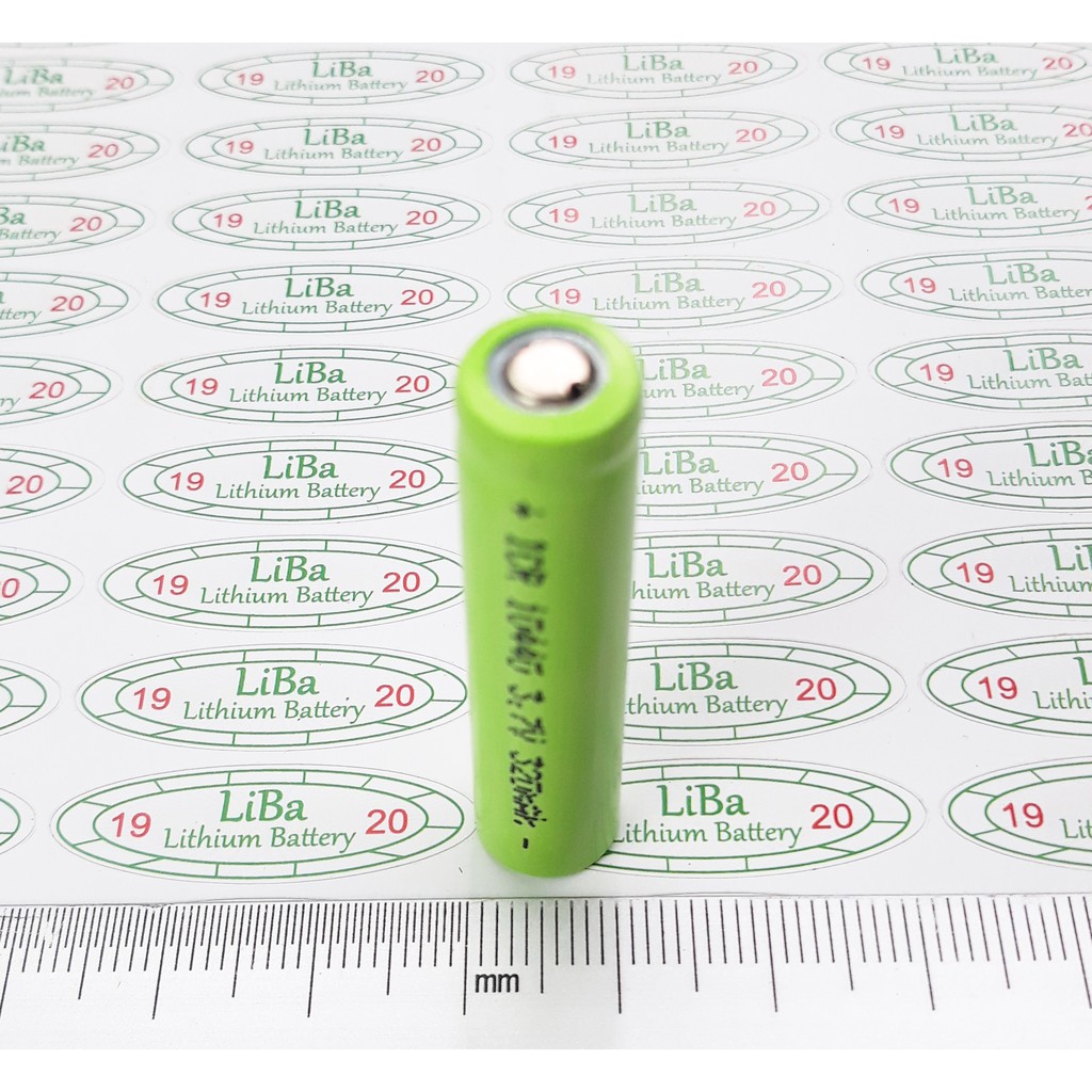 Pin AAA, Lithium ion 10440 3.7V 350mAh, thay thế pin tiểu AAA _ LiBa