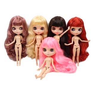 Đồ chơi mô hình búp bê Blythe có khớp da tự nhiên và gương mặt sáng