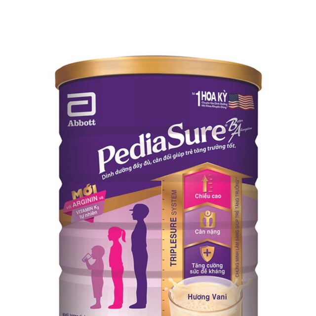 Sữa Pediasure hương vani 850g date mới nhất 2022