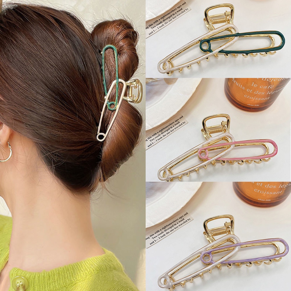 Kẹp Tóc Kim Loại Hình Cá Mập Độc Đáo Thời Trang