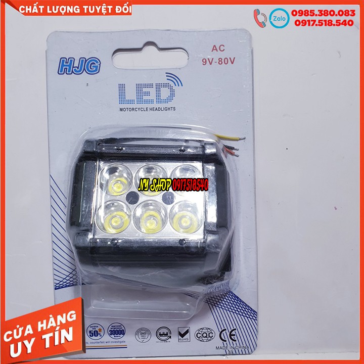 led phượt c6 gắn phuộc, chân gương