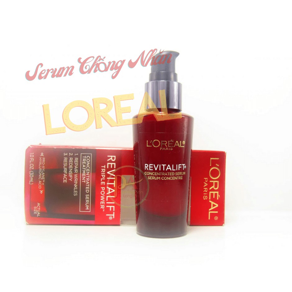 SERUM CHỐNG LÃO HÓA, CHỐNG NHĂN VÀ PHỤC HỒI DA LOREAL PARIS REVITALIFT TRIPLE POWER 30ML CHÍNH HÃNG - 7615