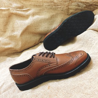 Giày tây công sở nam da bò Ý cao cấp derby wingtip hàng hiệu duy nhất tại hà nội
