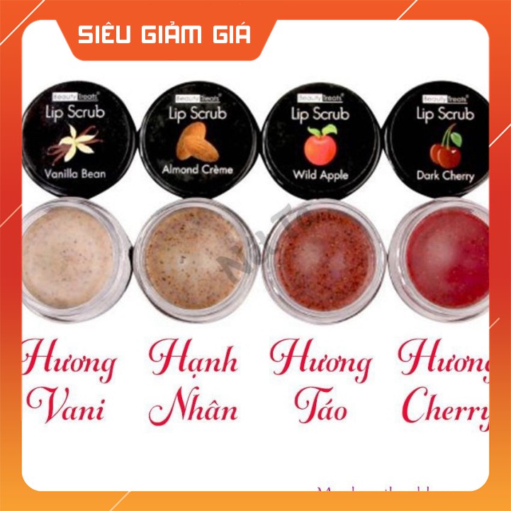 (CHÍNH HÃNG) Tẩy Tế Bào Chết Cho Môi Beauty Treats Sugar Lip Scrub (Dạng hủ)