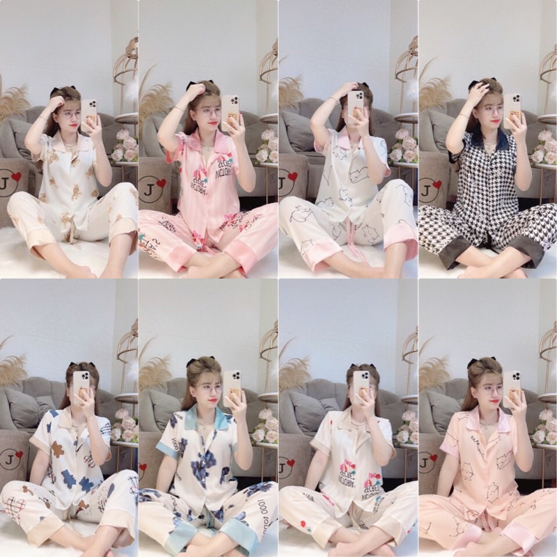 PYJAMA ĐỒ BỘ MẶC NHÀ VẢI MANGO TAY NGẮN QUẦN DÀI HÀNG ĐẸP | BigBuy360 - bigbuy360.vn