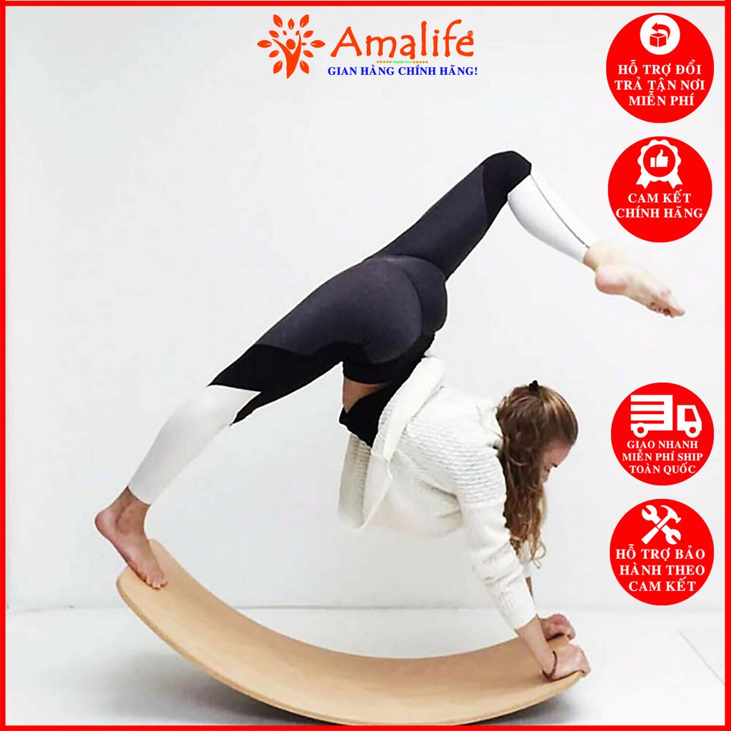 Ván Tập Yoga – Dụng Cụ Tập Yoga Thăng Bằng Bộ Ván Bập Bênh Tập Yoga - Joy Roker Board Chính Hãng Amalife