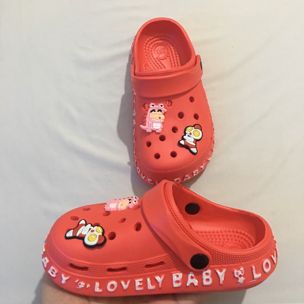 Dép sục cross trẻ em bé trai bé gái crocs đính sticker cực chất size từ 30 đến 34