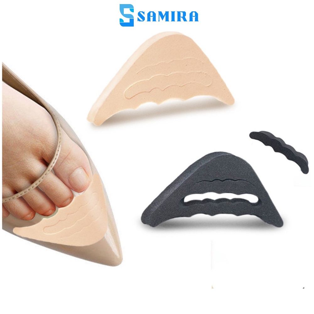 2 Miếng mút lót mũi giày cao gót giày tây nam cao su non đệm êm ngón chân thoáng khí giảm size SA8