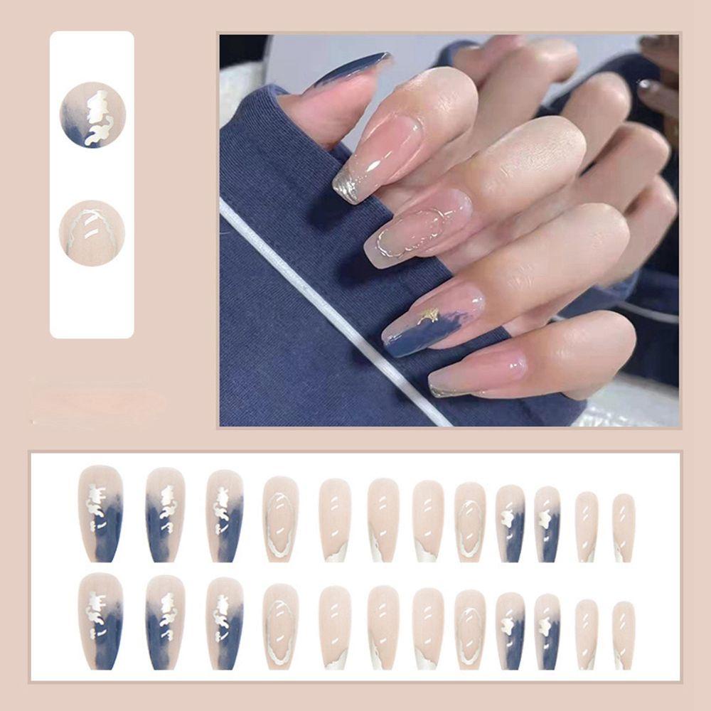 Hộp 24 Móng Tay Giả Dạng Nhấn Tiện Dụng