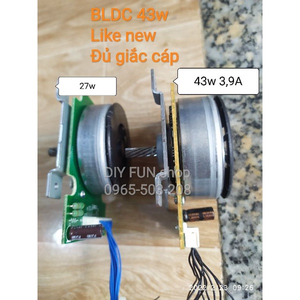 Brushless Motor 43w hàng Như mới 24v chạy XUNG CLOCK
