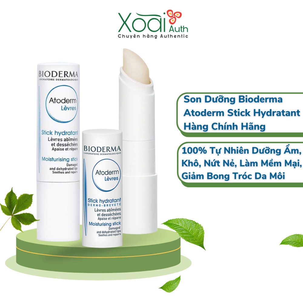 Son Dưỡng Môi Bioderma Mềm Môi, Không Khô Nẻ, Dưỡng Ẩm, Căng Mọng, Cho Đôi Môi Mềm Mại Hàng Chính Hãng Pháp - Xoaiauth