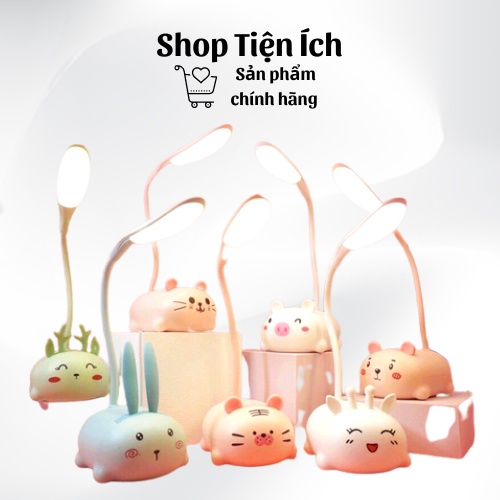 Đèn để bàn học, bàn làm việc hình GẤU nhỏ dễ thương Đèn con thú cho bé (Shop Tiện Ích)