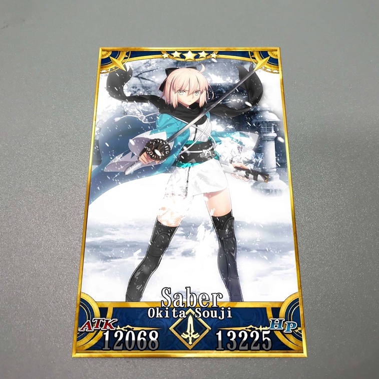 Thẻ bài sưu tầm custom card Fate Grand Order FGO Okita Souji